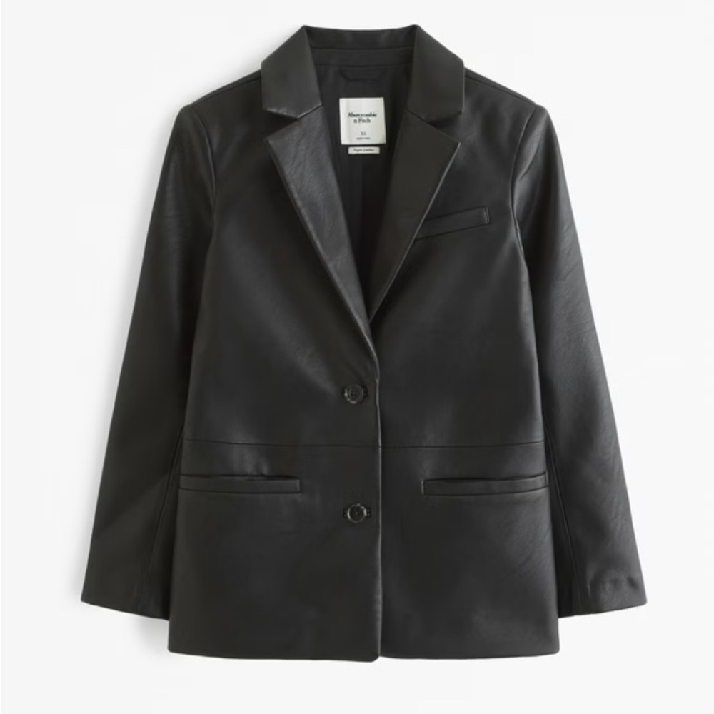 A&F vegan leather blazer